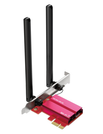 MERCUSYS κάρτα δικτύου WiFi 7 & Bluetooth MA37BE, 6500Mbps BE6500, PCIe, V1.0 MERCUSYS κάρτα δικτύου WiFi 7 & Bluetooth MA37BE, 6500Mbps BE6500, PCIe, V1.0