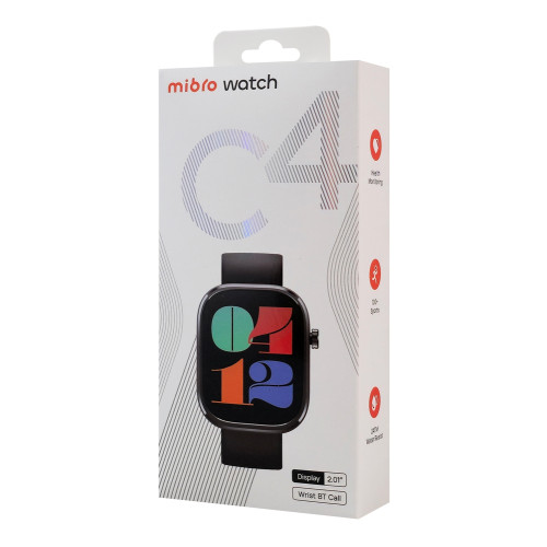 MIBRO smartwatch C4, heart rate, 2.01" TFT, 2 ATM, γκρι