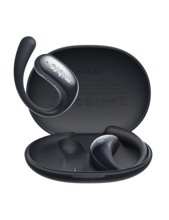 MIBRO earphones με θήκη φόρτισης OpenEar, OWS, ENC, 45/400mAh, μαύρα