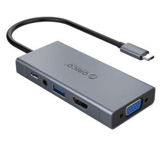 ORICO docking station MC-U501P, 5 θυρών, USB-C σύνδεση, 60W PD, 4K, γκρι ORICO docking station MC-U501P, 5 θυρών, USB-C σύνδεση, 60W PD, 4K, γκρι