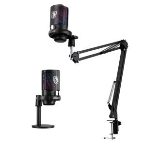 SADES gaming μικρόφωνο TYTO με βάση γραφείου & επιτραπέζια, pop φίλτρο, καρδιοειδές, USB, μαύρο SADES gaming μικρόφωνο TYTO με βάση γραφείου & επιτραπέζια, pop φίλτρο, καρδιοειδές, USB, μαύρο