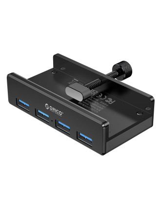 ORICO USB hub MH4PU-P με σφιγκτήρα, 4x θυρών, 5Gbps, USB σύνδεση, μαύρο ORICO USB hub MH4PU-P με σφιγκτήρα, 4x θυρών, 5Gbps, USB σύνδεση, μαύρο