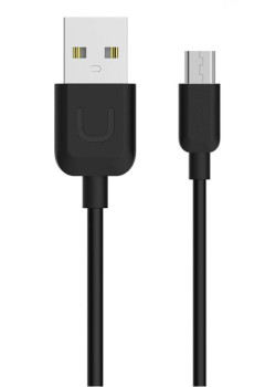 USAMS καλώδιο USB σε Micro USB US-SJ098 U-Turn, 10.5W, 1m, μαύρο
