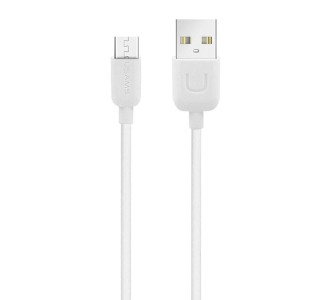 USAMS καλώδιο Micro USB σε USB US-SJ098, 10.5W, 1m, λευκό