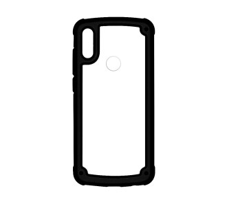 POWERTECH Θήκη Frame PC & TPU MOB-1331 για Samsung Galaxy A40, μαύρη