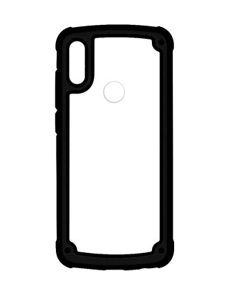 POWERTECH Θήκη Frame PC & TPU MOB-1331 για Samsung Galaxy A40, μαύρη