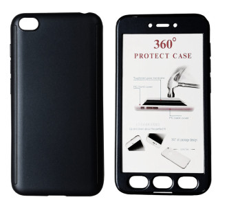 POWERTECH Θήκη Body 360° με Tempered Glass για Xiaomi Redmi Go, μαύρη