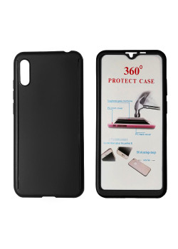 POWERTECH Θήκη Body 360° Tempered Glass, Huawei Y5 2019/Honor 8S, μαύρη