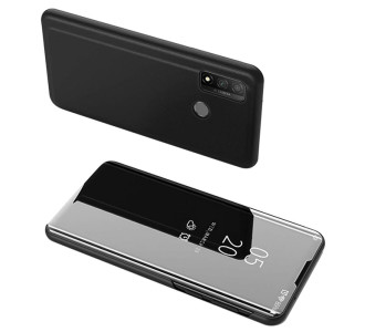 POWERTECH θήκη Clear view MOB-1515, Huawei P Smart 2020, μαύρη