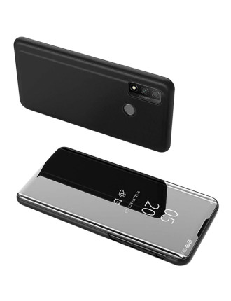 POWERTECH θήκη Clear view MOB-1515, Huawei P Smart 2020, μαύρη