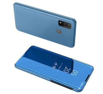 POWERTECH θήκη Clear view MOB-1516, Huawei P Smart 2020, μπλε POWERTECH θήκη Clear view MOB-1516, Huawei P Smart 2020, μπλε