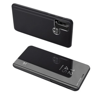 POWERTECH θήκη Clear view MOB-1517, Huawei Y6p, μαύρη