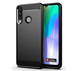 POWERTECH Θήκη Carbon Flex MOB-1524, Huawei Y6p, μαύρη POWERTECH Θήκη Carbon Flex MOB-1524, Huawei Y6p, μαύρη