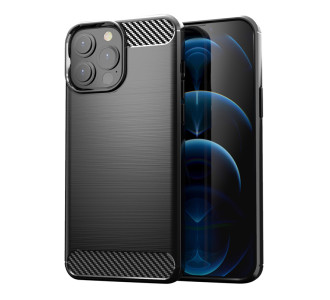 POWERTECH Θήκη Carbon MOB-1657 για iPhone 13 Pro, μαύρη