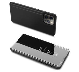 POWERTECH θήκη Clear View MOB-1663 για iPhone 13 Pro Max, μαύρη