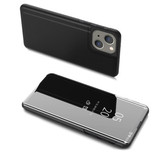 POWERTECH θήκη Clear View MOB-1666 για iPhone 13 mini, μαύρη