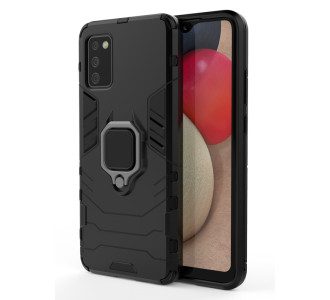 POWERTECH Θήκη Ring Armor MOB-1673 για Samsung A02s, μαύρη