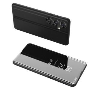 POWERTECH θήκη Clear view MOB-1863 για Samsung Galaxy A24, μαύρη