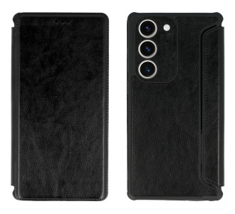 POWERTECH θήκη Razor Leather MOB-1913 για Samsung Galaxy S23 Plus, μαύρη