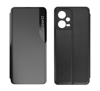 POWERTECH θήκη Smart view MOB-1918 για Xiaomi Note 12 5G/Poco X5, μαύρη