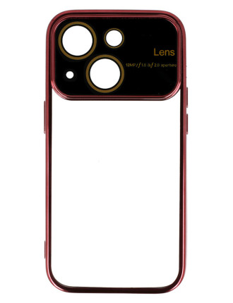 POWERTECH θήκη Electro Lens MOB-1946 για iPhone 15, διάφανη-βυσσινί