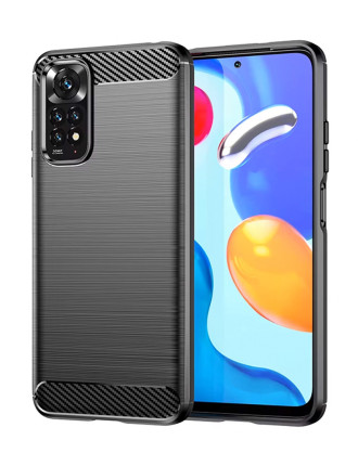 POWERTECH Θήκη Carbon MOB-2012 για Xiaomi Redmi Note 11/Note 11S, μαύρη