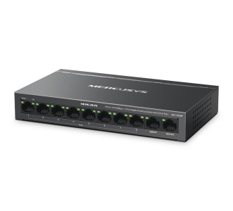 MERCUSYS Desktop Switch MS110CMP, 8x 10/100Mbps PoE+, 2x Gigabit, Ver. 1.0