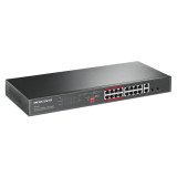 MERCUSYS rackmount switch MS118CP, 16x 10/100Mbps PoE+ & 2x Gigabit θύρες, UN/1.0
