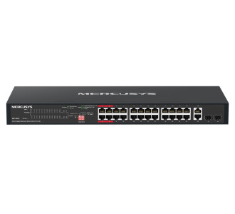 MERCUSYS rackmount switch MS128GP, 28x Gigabit θύρες, PoE+, V1.0