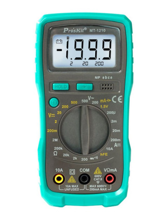 PROSKIT ψηφιακό πολύμετρο MT-1210, μέτρηση AC/DC PROSKIT ψηφιακό πολύμετρο MT-1210, μέτρηση AC/DC