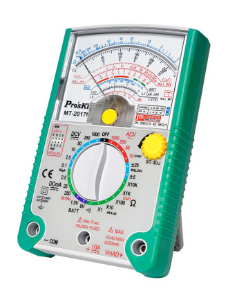 PROSKIT αναλογικό πολύμετρο MT-2017N, DCV, ACV PROSKIT αναλογικό πολύμετρο MT-2017N, DCV, ACV