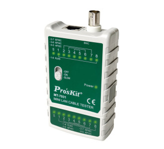 PROSKIT tester καλωδίων δικτύου MT-7031 για RJ45/11/12/22 & BNC