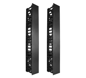 POWERTECH cable managment για rack NETW-0006, 23 θέσεων, πλαστικό, 2τμχ