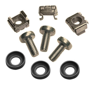 POWERTECH σετ βίδες με παξιμάδια NETW-0011 για κολώνα rack, M6*16, 20τμχ