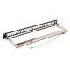 POWERTECH keystone patch panel NETW-0013, FTP 19"/1U, 24-port, 1U