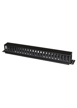 POWERTECH cable management NETW-0029 για rack 19"/1U, πλαστικό, μαύρο