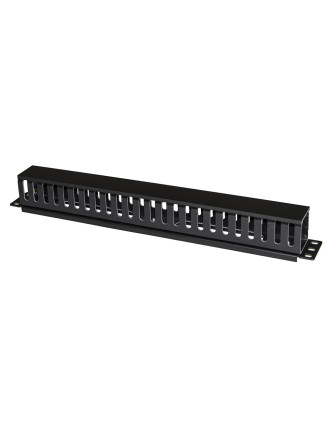 POWERTECH cable management NETW-0029 για rack 19"/1U, πλαστικό, μαύρο