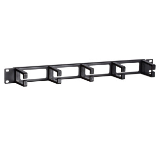 POWERTECH cable management NETW-0031 για rack 19"/1U, 5x γάντζοι, μαύρο