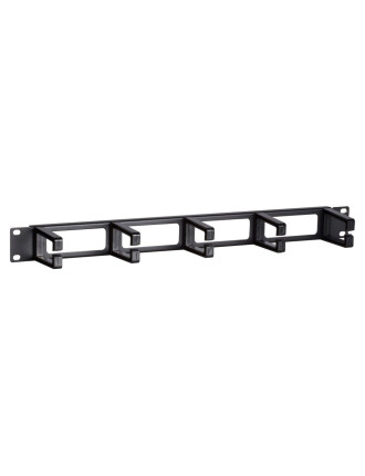 POWERTECH cable management NETW-0031 για rack 19"/1U, 5x γάντζοι, μαύρο