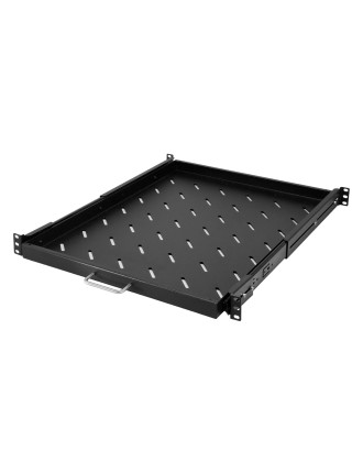 POWERTECH πτυσσόμενο ράφι για rack 19" NETW-0041, βάθος 570mm, μαύρο