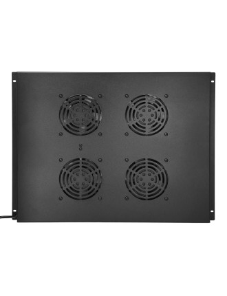 POWERTECH cooling fan για rack NETW-0044, 4x fans με μεταλλικό tray, 1.5m καλώδιο schuko, 54.5x41cm