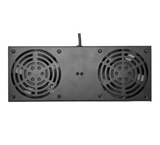 POWERTECH cooling fan για rack NETW-0045, 2x fans με μεταλλικό tray, 1.5m καλώδιο schuko, 33x13cm