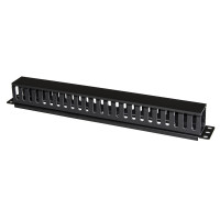 POWERTECH cable management NETW-0048 για rack 19"/1U, πλαστικό, μαύρο POWERTECH cable management NETW-0048 για rack 19"/1U, πλαστικό, μαύρο