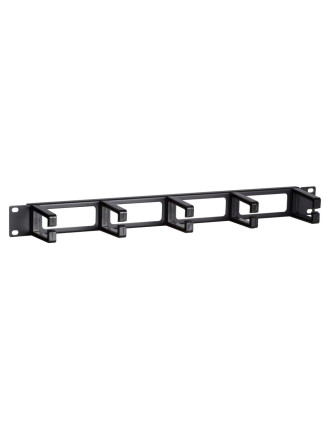 POWERTECH cable management NETW-0049 για rack 19"/1U, 5x γάντζοι, μαύρο