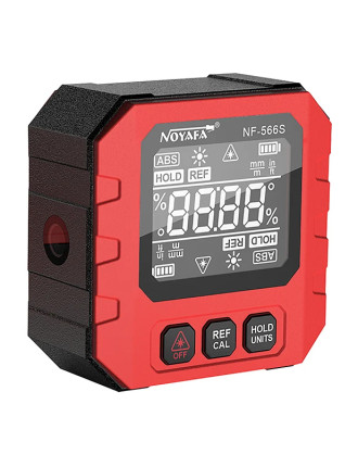 NOYAFA ψηφιακό γωνιόμετρο laser NF-566S, 4x90°, μαγνητικό σώμα, 390mAh NOYAFA ψηφιακό γωνιόμετρο laser NF-566S, 4x90°, μαγνητικό σώμα, 390mAh
