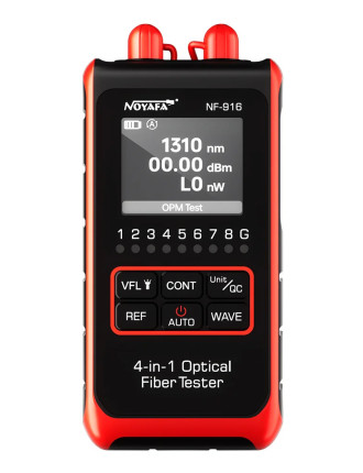 NOYAFA tester καλωδίων οπτικής ίνας NF-916, 850-1650nm, -60~8dBm