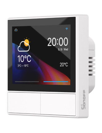 SONOFF smart panel ελέγχου NSPanel με οθόνη αφής, 2-gang, Wi-Fi, λευκό SONOFF smart panel ελέγχου NSPanel με οθόνη αφής, 2-gang, Wi-Fi, λευκό