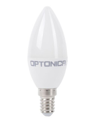 OPTONICA LED λάμπα candle C37 1429, 8W, 4500K, 710lm, E14
