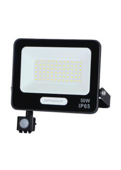 OPTONICA LED προβολέας 15857 με αισθητήρα κίνησης, 50W, 6000K, IP65