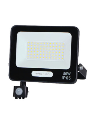 OPTONICA LED προβολέας 15857 με αισθητήρα κίνησης, 50W, 6000K, IP65